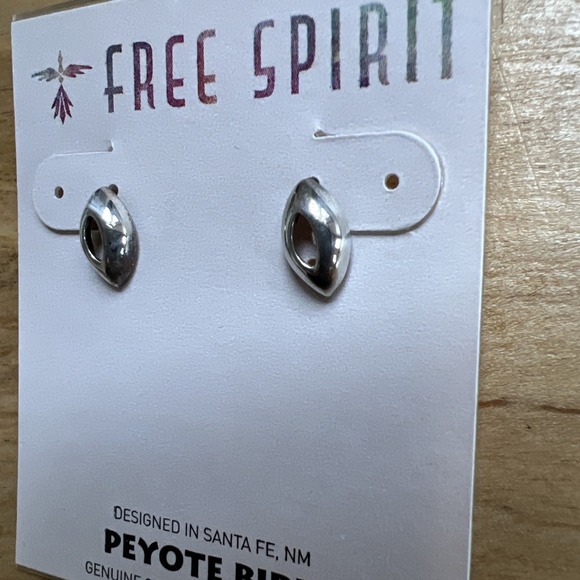Peyote Bird Earrings Free Spirit silver cat designed in Santa Fe NWT - Picture 2 of 4